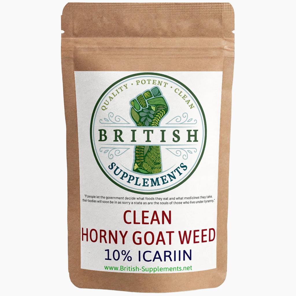 CLEAN HORNY GOAT WEED (EPIMEDIUM) 6,588MG (43.9MG ICARIIN) + 48.8MG UPTAKE BLEND PER SERVING (2 CAPSULES)