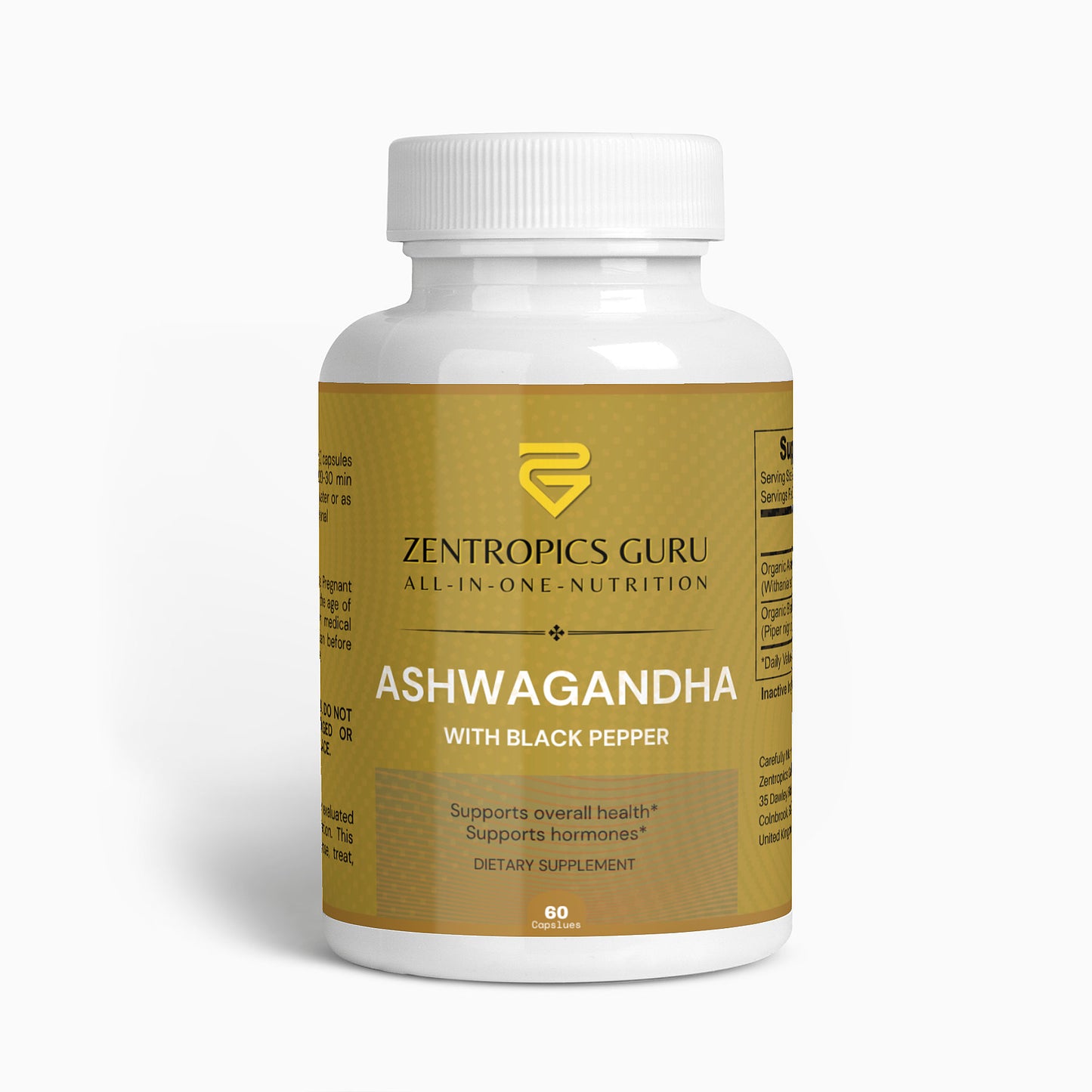 Organic Ashwagandha with Organic Black Pepper