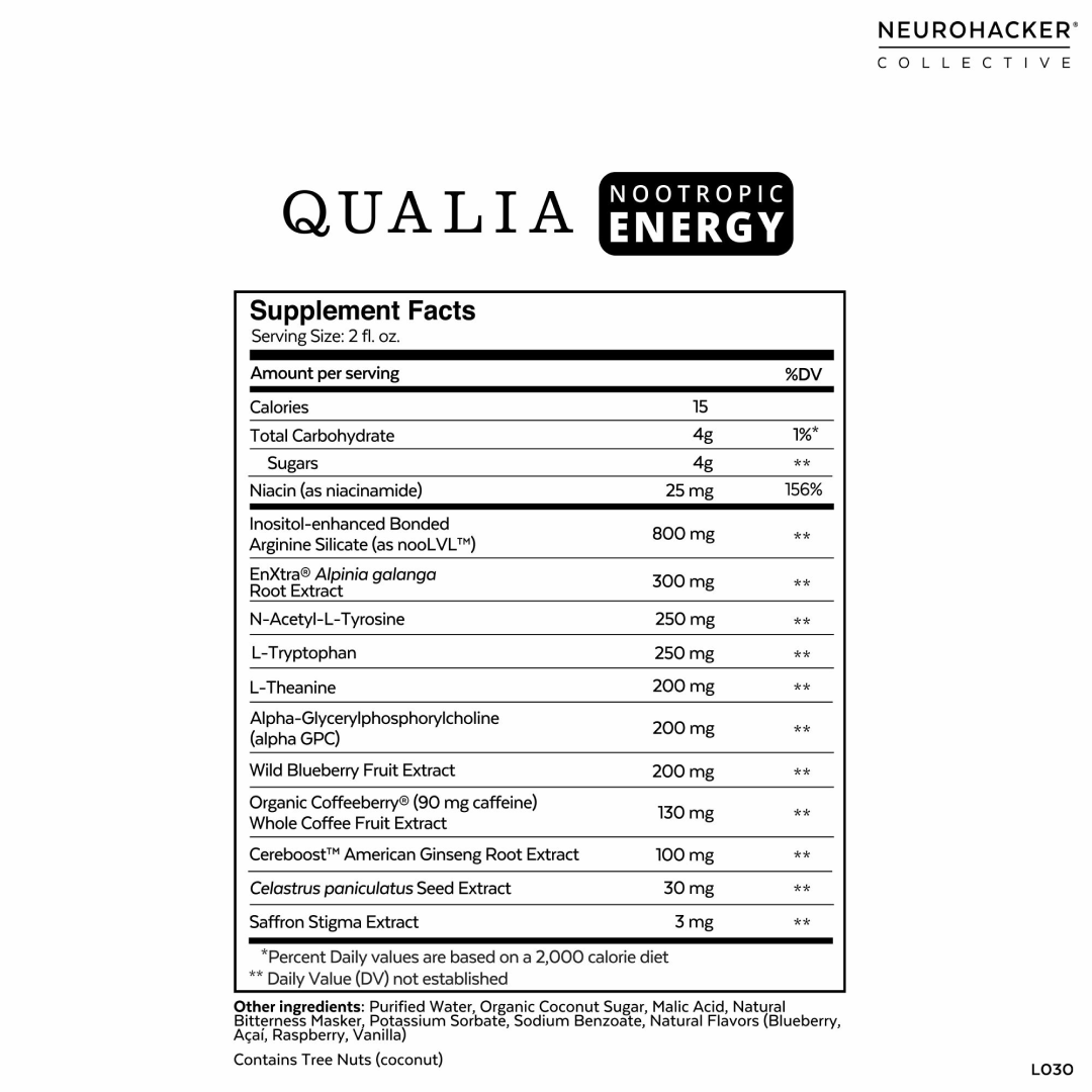 QUALIA MIND ENERGY SHOT THE ULTIMATE ENERGY SHOT 2-oz Bottles