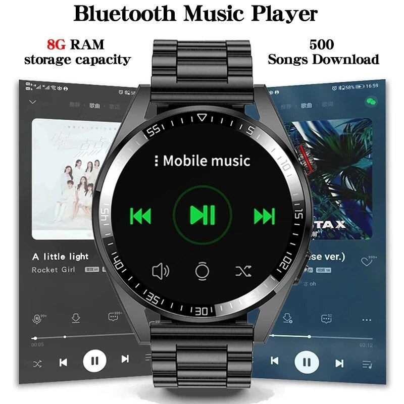 The New ZenWatch Watch 454*454 AMOLED Curved 46cm Screen, Built-In Microphone and HD Speakers, Always On Display, 8GB Local Music, With Bluetooth Earphones Compatibility