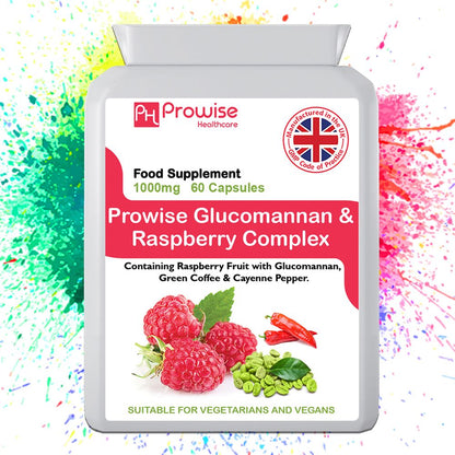 Glucomannon & Raspberry Complex - 60 Capsules by Prowise Healthcare