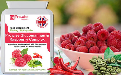 Glucomannon & Raspberry Complex - 60 Capsules by Prowise Healthcare